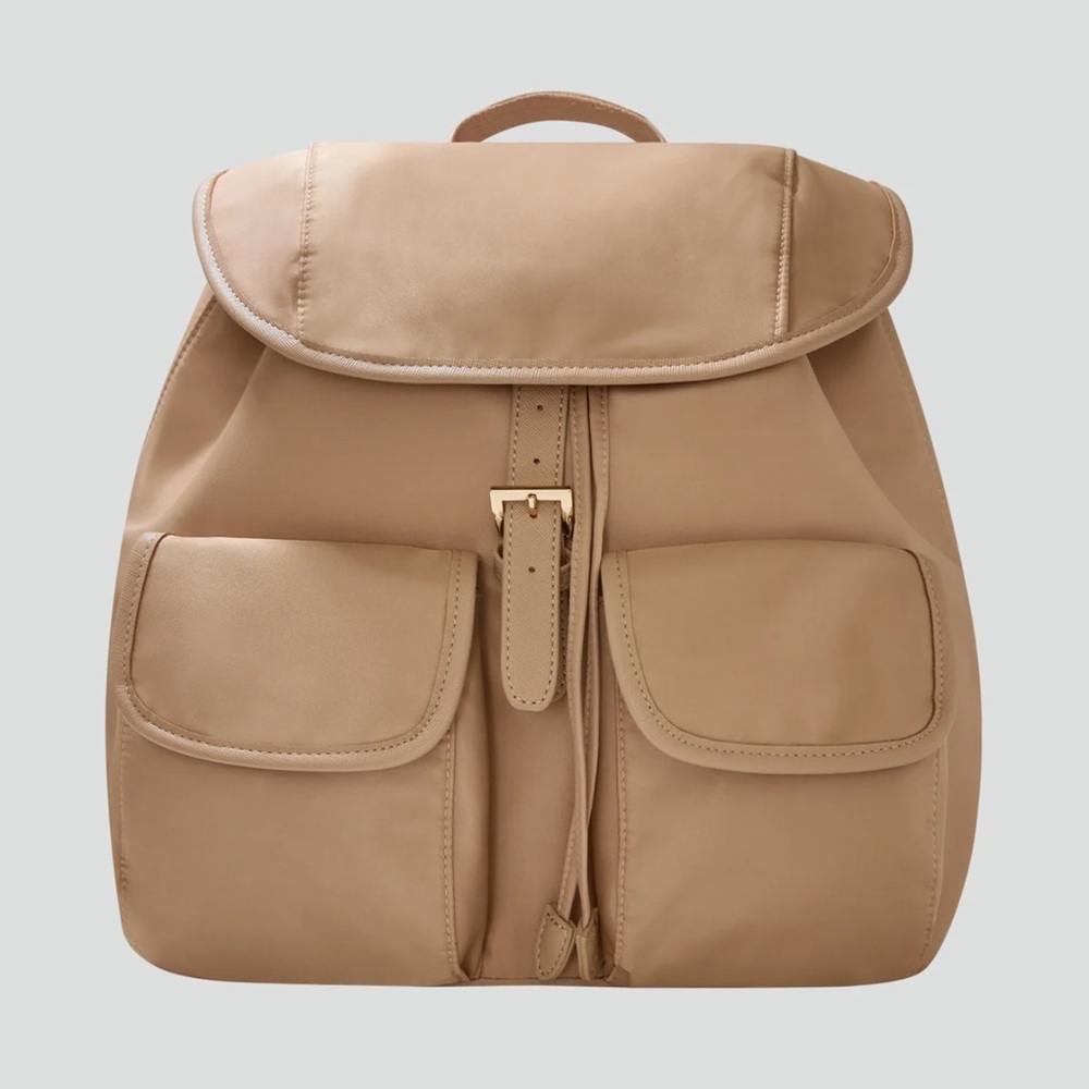 Year of Ours Taupe Backpack Tote  YOS X FFF BACKPACK